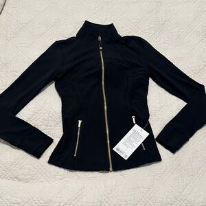 lululemon athletica Black Utility Jacket with Gold Zipper